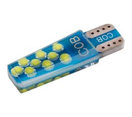 Автолампа SKYWAY диод, T10 (W5W), 12 В, 18 COB диодов, без цоколя, 1-конт., белая S08201514 