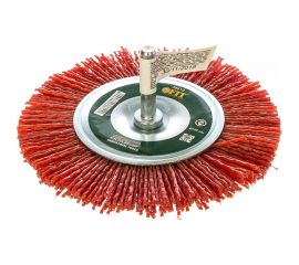 Корщетка-колесо (100 мм; нейлон) для дрелей FIT IT 38610 