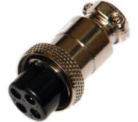 Разъем MIC16 4P гнездо Pro Legend металл на кабель, PL2202 