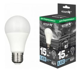 Светодиодная лампа ECON LED A 15Вт E27 6500K ES 7115022 