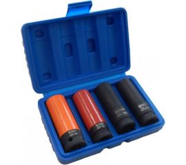 Набор головок ударных тонкостенных 6 гр. (4 пр, 17,19 мм, 1/2"") в защитном кожухе F-4032TH44 Forsage 25926 