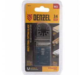 Насадка режущая пазовая прямая HCS по дереву 34х1.4 мм мелкий зуб для МФИ Denzel 782312 