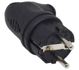 Вилка с ручкой ANDELI каучук AM-K07 2P+PE 16A 220В IP44 ADL13-059 