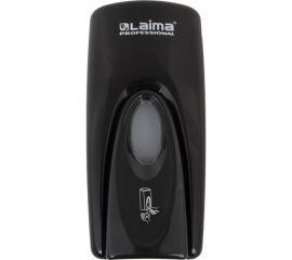 Диспенсер для жидкого мыла ЛАЙМА ORIGINAL наливной, 1 л, черный, ABS-пластик 605783 