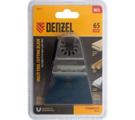 Насадка режущая прямая HCS по дереву, ламинату 65х1.8 мм, крупный зуб для МФИ Denzel 782313 