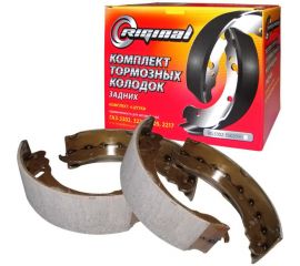 Колодка тормозная задняя для а/м ГАЗ-3302, 3221, 2217, A21R23 Next 4 шт Riginal RG3302-3502090 