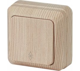 Переключатель Intro Quadro 2-103-11 10А-250В, IP20, открытая установка, сосна, Б0053755 