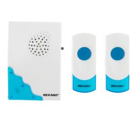 Беспроводной дверной звонок REXANT RX-4 с двумя кнопками вызова IP44, 36 мелодий 73-0040 
