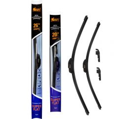 Комплект бескаркасных щеток стеклоочистителя TEFLON 650/500 мм, 1 адаптер KRAFT 830920 