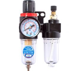 Фильтр влагомаслоотделитель с регулятором давления и лубрикатором CD-FRL14-500 CONCORDE 6666741 