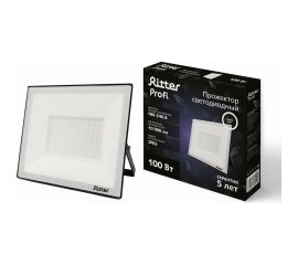 Светодиодный прожектор RITTER серия PROFI 230В 100 Вт 4000К 10000Лм IP65 черный 53419 2 