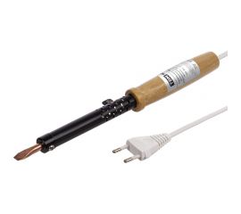 Паяльник TDM ПД-60, ЭПСН, мощность 60 Вт, 230 В, деревянная ручка, плоское жало, Гранит SQ1025-0403 