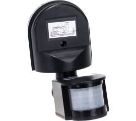 Инфракрасный датчик движения IN HOME ДД 008 12м, IP44, черный 4690612033822 
