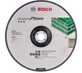 Отрезной круг (230 x 3; вогнутый) по камню Standard Bosch 2608603176 