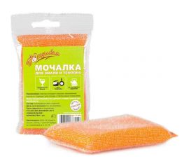 Мочалка для эмали и тефлона Золушка в полимерной оплетке, 1 шт. 11105 