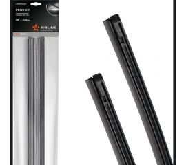 Резинки стеклоочистителя в пакете с навершием PRO 2 шт, 700x8 мм, 28"" Airline AWBRE70008K 