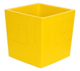 Пластиковый горшок с вкладкой liveingreen КВАДРО медовый диам. 16 см, высота 16 см, 3.3 л КВ16-34 