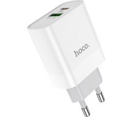 Зарядное устройство Hoco C80A Rapido PD20W+QC3.0 charger, type-c, usb EU, белый 796271 
