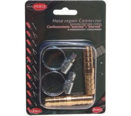 Соединитель елочка+елочка с хомутами (2 шт; 10x10 мм) ROCKFORCE RF-HRC06/06 