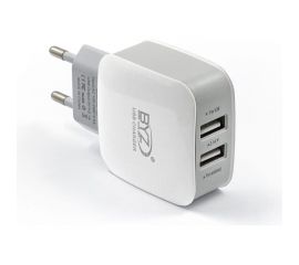 Сетевое зарядное устройство BYZ 2хUSB-А, 2.1А, с разделением на ОС Android и iOS белый, 23750-ZL-720EUW 