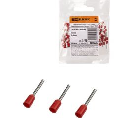 Наконечник-гильза TDM е0308 0,3мм2 с изолированным фланцем (100шт) SQ0512-0018 