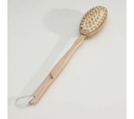 Щетка банная на ручке Доляна натуральная щетина, массажер 586036 