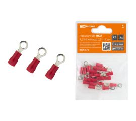 Наконечник НКИ TDM 1,25-6 кольцо 0,5-1,5мм 20шт SQ0568-0003 