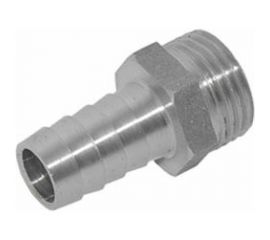 Штуцер (внешняя резьба 1/2"" - елочка 10 мм; латунь никелированная) SANTRADE 1428 