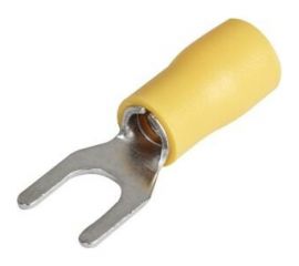 Вилочный изолированный наконечник HLT НВИ 5.5-5 вилка 4-6 мм желтый упаковка 100 шт 084-04-20,084-04-020 4670042794005 