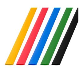 Набор термоусадочной трубки REXANT 8.0/4.0 мм, 1м, 5 цветов, 50 шт. 29-0158 