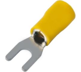 Вилочный изолированный наконечник REXANT 4.3мм 4-6кв.мм желтый, 100 шт 08-0151 