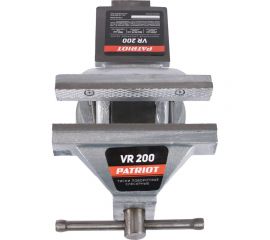 Тиски PATRIOT слесарные поворотные VR 200, ширина губок 200 мм, рабочий ход 150 мм 770000015 