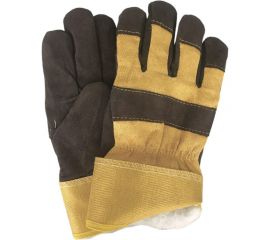 Спилковые комбинированные утепленные синтепоном перчатки РемоКолор 24-2-114 