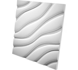 Стеновые панели 3D Artpole VELVET (гипсовые; белые; 600x600 мм; 1 шт; 0,36 кв.м) M-0037 