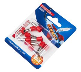 Штыревой втулочный изолированный наконечник REXANT F-12 мм 10 мм2, НШВи 10-12 красный 10 шт 06-0410-A 