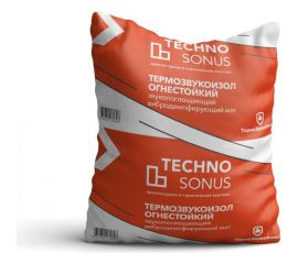 Мат для звукоизоляции ТермоЗвукоИзол Огнестойкий (5х1.5 м; 13 мм; 7.5 кв.м) ТехноСонус 1300100004 