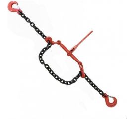 Крепежная цепь ТРАСТ комплект с талрепом 10 мм, 3000 мм, крюк-крюк 4687202126057 