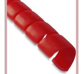 Спиральная пластиковая защита SG PARLMU -32-F13, полипропилен, размер 32, плоская поверхность, цвет красный, длина 1 м PR0300700 