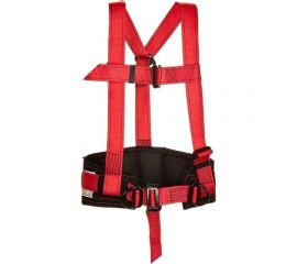 Удерживающая привязь с наплечными лямками Молот Строп А из полиамидной ленты с карабином К1 УС 2 АД 