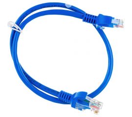 Патч-корд ExeGate UTP-RJ45-RJ45-5e-0,5M-BL, UTP, cat.5e, 0.5м, синий 172877 