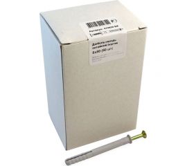 Дюбель-гвоздь с потайным бортиком крепежная техника 8х80, 50 шт 470820 БК 