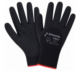 Утепленные перчатки 2Hands 3502 р. 10, акрил 7G, полиэстер 15G, покрытие ПВХ 3502 -10 