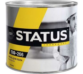 Краска для пола Радугамалер STATUS ПФ-266 золотисто-коричневая 0,8 кг 4630018082055 