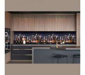 Кухонный фартук на стену ООО Оптион Город Манхэттен (3000x600 мм; термоперевод) 7121 