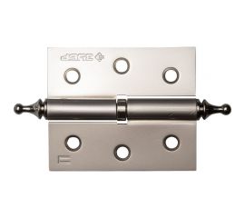 Дверная разъемная петля Зубр Эксперт 1 подшипник цвет матовая никель PN левая с крепежом 75x63x2.5 мм 2 шт. 37605-075-4L 