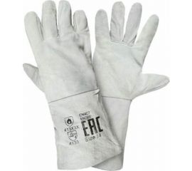 Спилковые краги Факел серые, без подкладки 12690000 