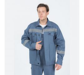 Мужской летний костюм с полукомбинезоном ООО ТД Пермодежда, серый 120-124,170-176 арт.864.865.4-7 