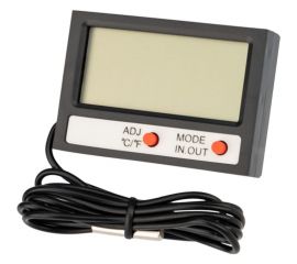 Электронный комнатно-уличный термометр с часами и выносным датчиком REXANT 70-0505 