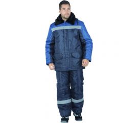 Утепленный костюм ГК Спецобъединение РЕГИОН темно-синий/василёк р. 96-100, рост 170-176 Кос 307/ 96/170 