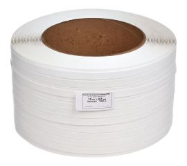 Лента Кордленд ПП 15x0,8x1км (220кгс) белый, М/ПА PP-00718 